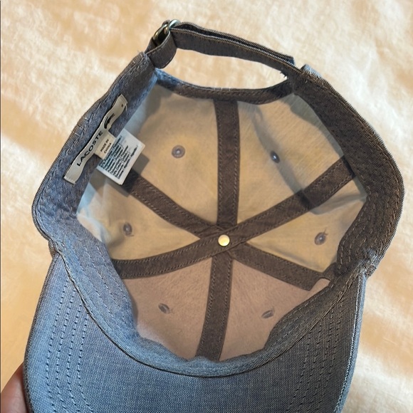 Lacoste Denim Blue Cap with Embroidered Logo - Picture 6 of 9